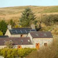 The farm - on the edge of moorland, with walks